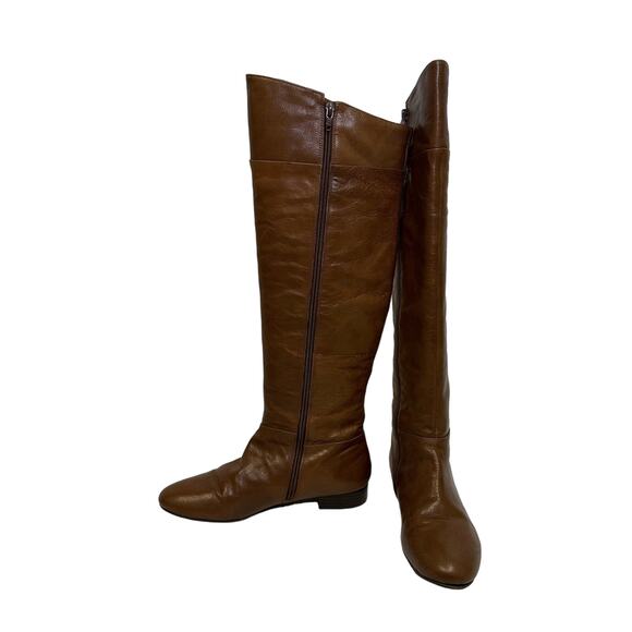 Nine West Shoes - Nine West Brown Leather Knee-High Boots - Women’s Size 7.5M